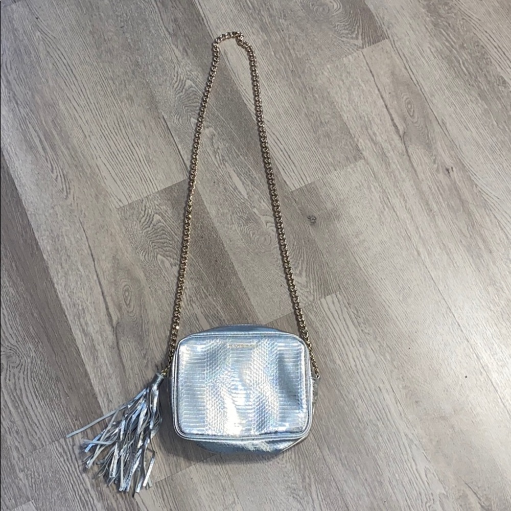 Victoria’s Secret silver cross body purse